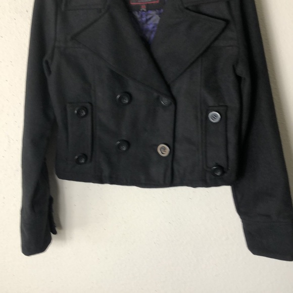 Dollhouse | BlackCropped Peacoat nwt.   M - Picture 5 of 10